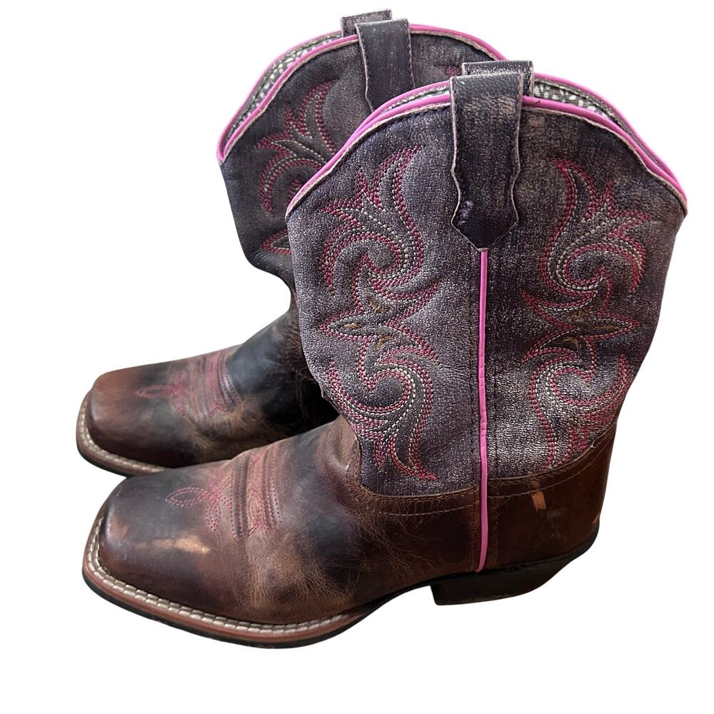 Dan Post Kids' Majesty Leather Western Boots size 3